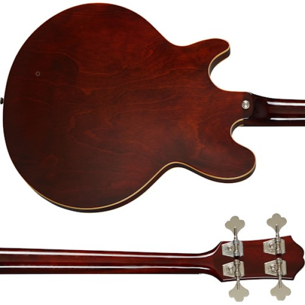 Напівакустична бас-гітара EPIPHONE JACK CASADY BASS FADED PELHAM BLUE