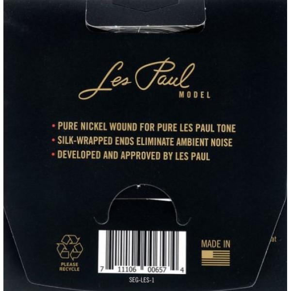 Комплект струн для електрогітари GIBSON SEG-LES LES PAUL PREMIUM ELECTRIC GUITAR STRINGS 9-46 SIGNATURE