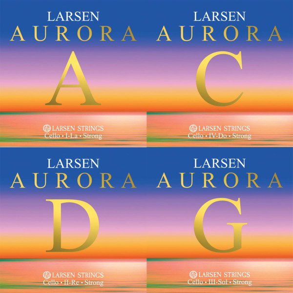 Комплект струн для віолончелі LARSEN Aurora strong 4/4