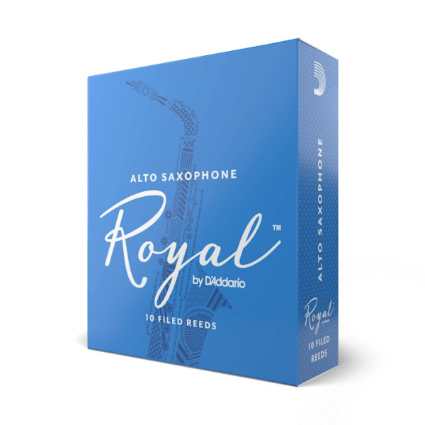 Набір тростин (10 штук) для альт саксофона D'ADDARIO Royal - Alto Sax #1.0 - 10 Pack
