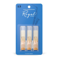 Набір тростин (3 штуки) для альт саксофона D'ADDARIO Royal - Alto Sax #1.5 - 3-Pack