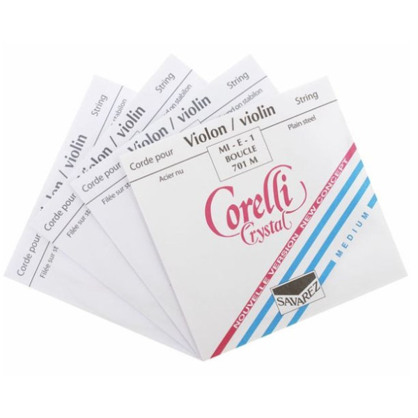 Комплект струн для скрипки SAVAREZ Corelli New Crystal 700M