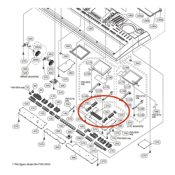 Контактні гумки YAMAHA WH649810