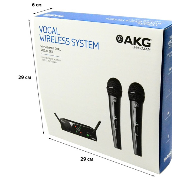 Радіосистема з двома ручними мікрофонами AKG WMS40 MINI2 VOCAL SET BD US25A/C