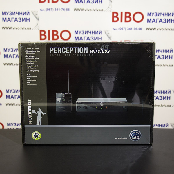 Радіосистема з петличним мікрофоном AKG PERCEPTION WIRELESS 45 PRES SET BD A