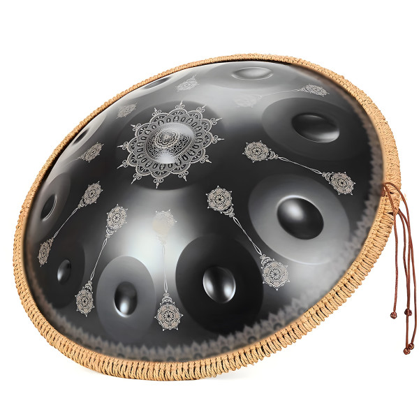Ганґ FZONE HP22I10N-Mandala Black - Handpan Drum 22"