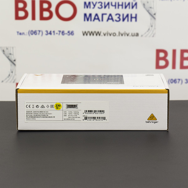 Ламповий мікрофонний підсилювач BEHRINGER MIC300