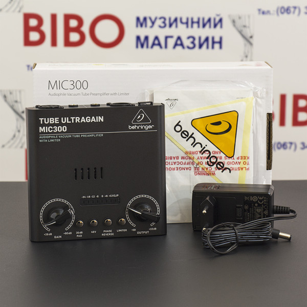 Ламповий мікрофонний підсилювач BEHRINGER MIC300