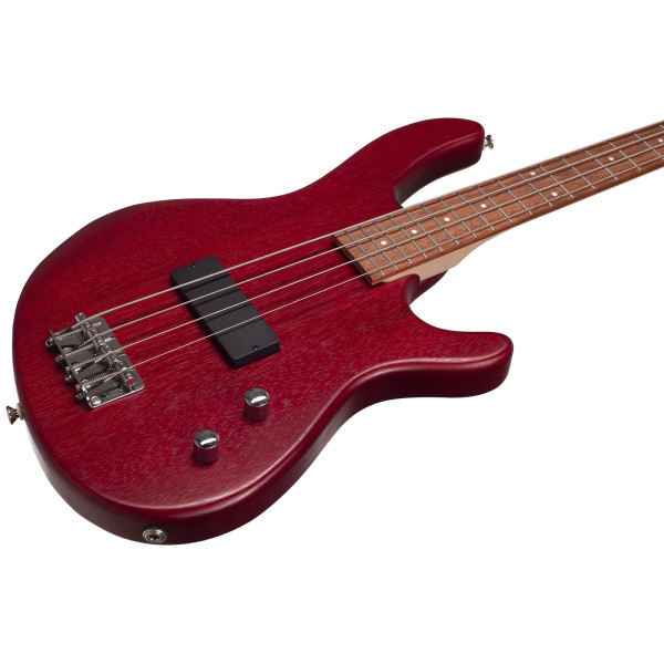 Бас-гітара CORT Action Junior (Open Pore Black Cherry)