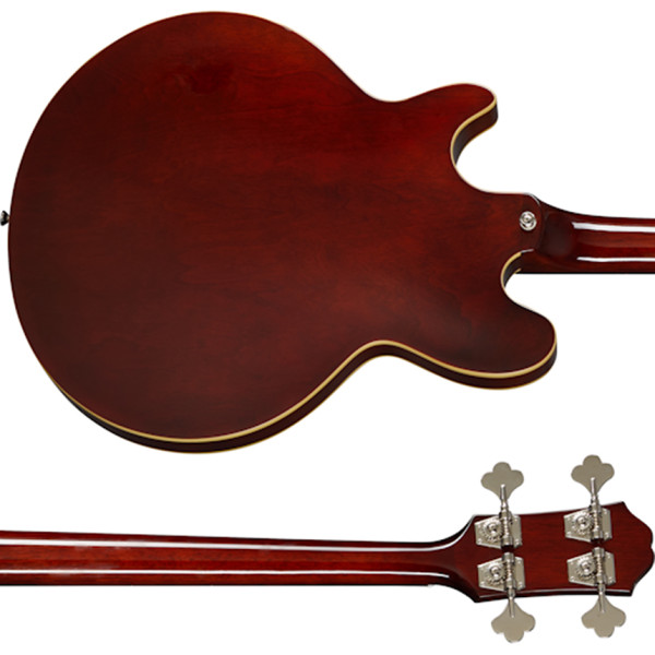 Напівакустична бас-гітара EPIPHONE JACK CASADY BASS SPARKLING BURGUNDY