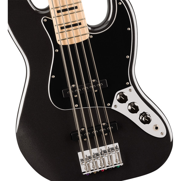 Бас-гітара SQUIER Affinity Series Active Jazz Bass V Black Metallic