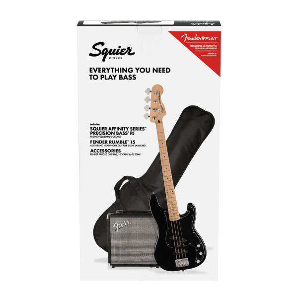 Набір бас-гітари SQUIER Affinity Series Precision Bass PJ Pack Black