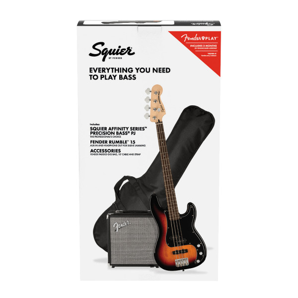 Набір бас-гітари SQUIER Affinity Series Precision Bass PJ Pack 3-Color Sunburst