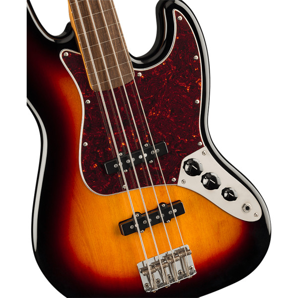 Бас-гітара SQUIER Classic Vibe 60s Jazz Bass Fretless 3-Color Sunburst