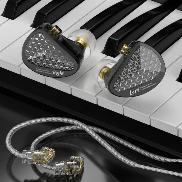 Навушники для персонального моніторингу KZ AUDIO AS16 PRO BLACK NO MIC
