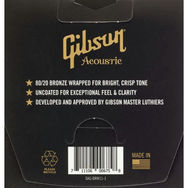 Комплект струн для акустичної гітари GIBSON SAG-BRW11
