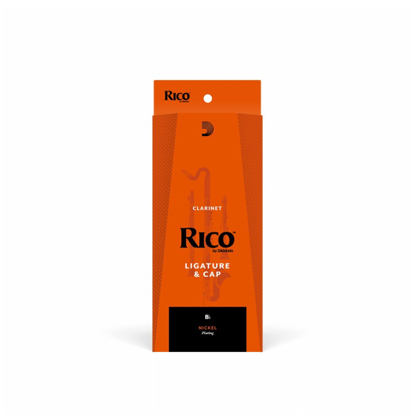 Лігатура з ковпачком для кларнета D'ADDARIO RICO LIGATURE & CAP FOR Bb CLARINET Nickel-Plated
