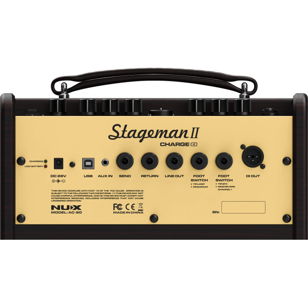 Комбопідсилювач для акустичної гітари NUX AC-80 Stageman II