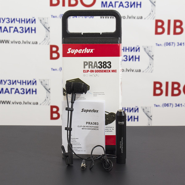 Мікрофон для духових SUPERLUX PRA383XLR