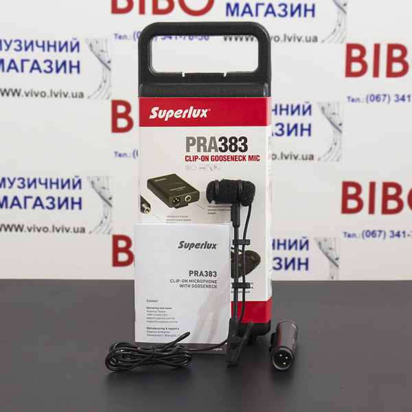 Мікрофон для духових SUPERLUX PRA383XLR
