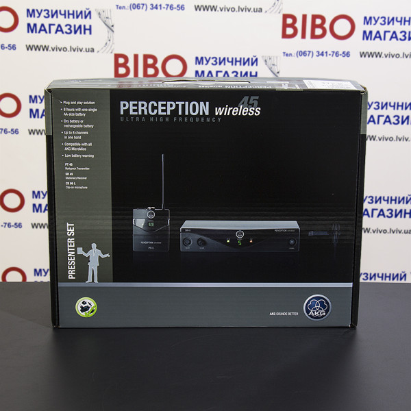 Радіосистема з петличним мікрофоном AKG PERCEPTION WIRELESS 45 PRES SET BD C1