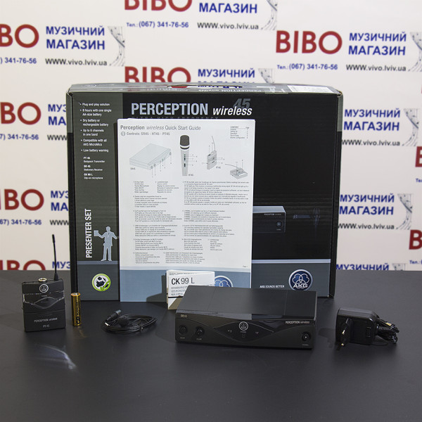 Радіосистема з петличним мікрофоном AKG PERCEPTION WIRELESS 45 PRES SET BD C1