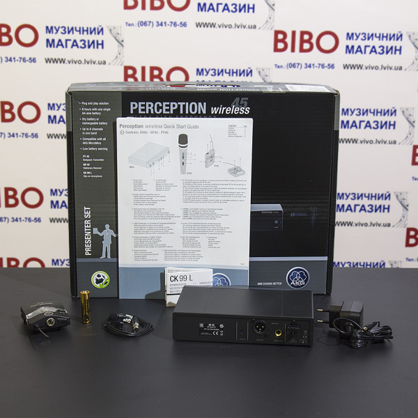 Радіосистема з петличним мікрофоном AKG PERCEPTION WIRELESS 45 PRES SET BD C1