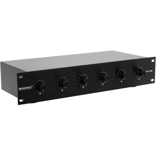 Зональний регулятор гучності OMNITRONIC PA 6-Zone Mono Vol Contr 30W bk